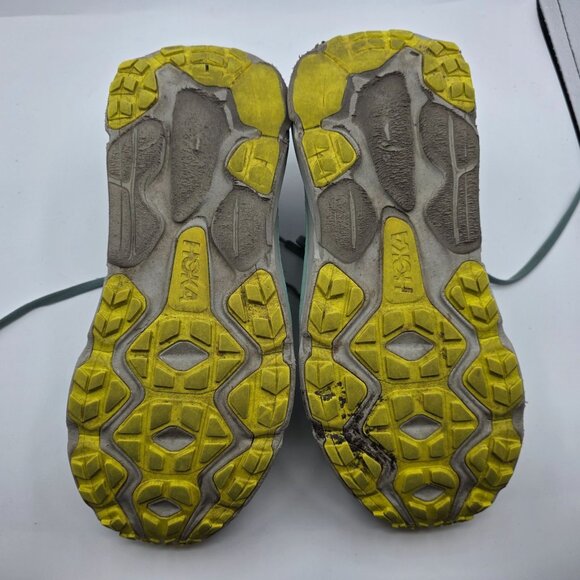 Hoka One One Challenger ATR 7 Womens 8.5B Green Yellow Running Shoes Lightweight - Picture 8 of 13